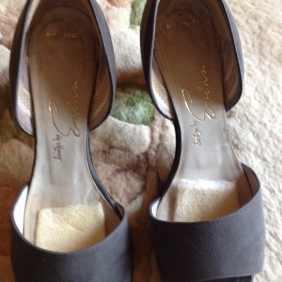 Dark Grey Suede Pumps - Picture 2 of 5